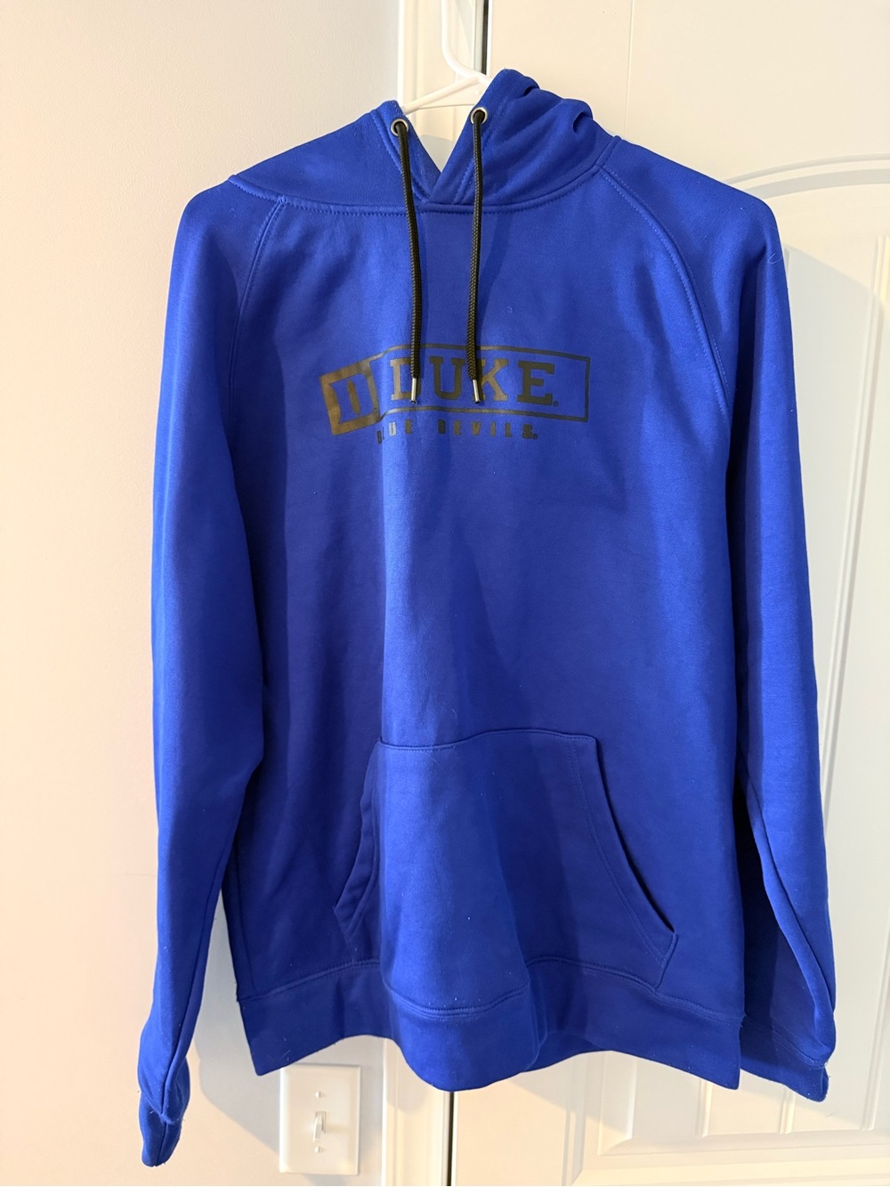 Duke Blue Devils Men’s Blue Pullover Hoodie with Logo